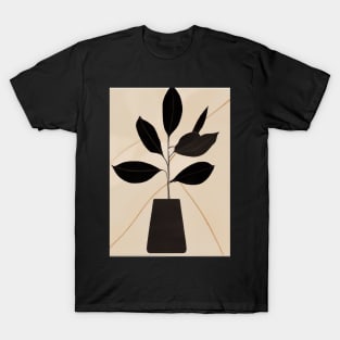 Minimalistic Plant in Pot T-Shirt